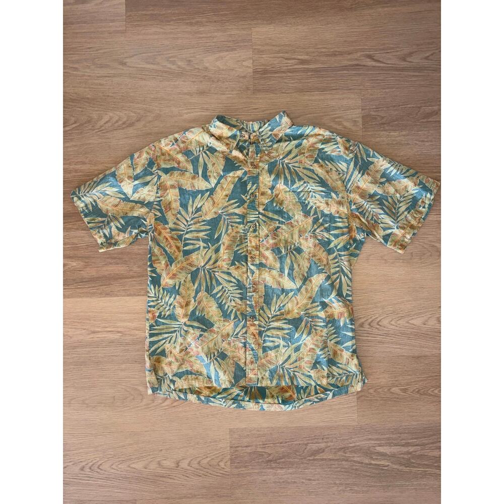 Cooke Street Honolulu 100% cotton short sleeve button up tee size XL